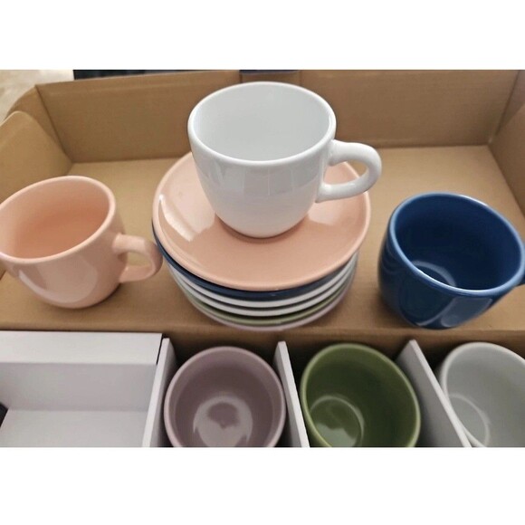Mr. Coffee 97099-12 Espresso and Saucer Set,  Tea time, Kids Play New with Box - Picture 1 of 9